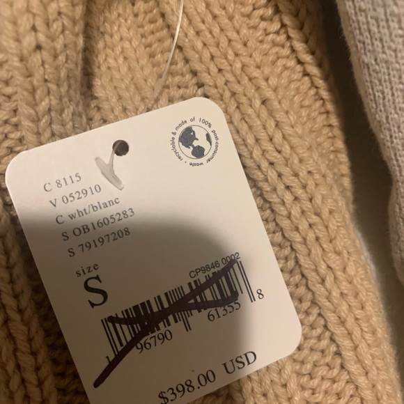 Free People Cozy Knit Mix Moto Jacket Winter White Sz S NWT - Picture 11 of 14